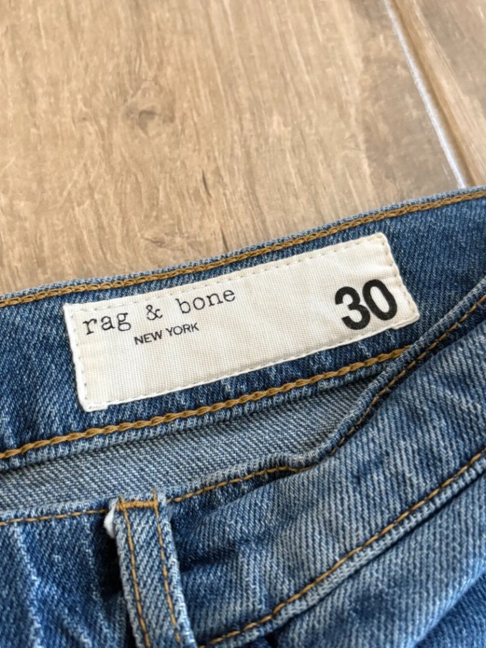 Rag & Bone Peyton High Rise Bootcut Jeans Women's 30 Blue Denim City Western - Picture 3 of 12